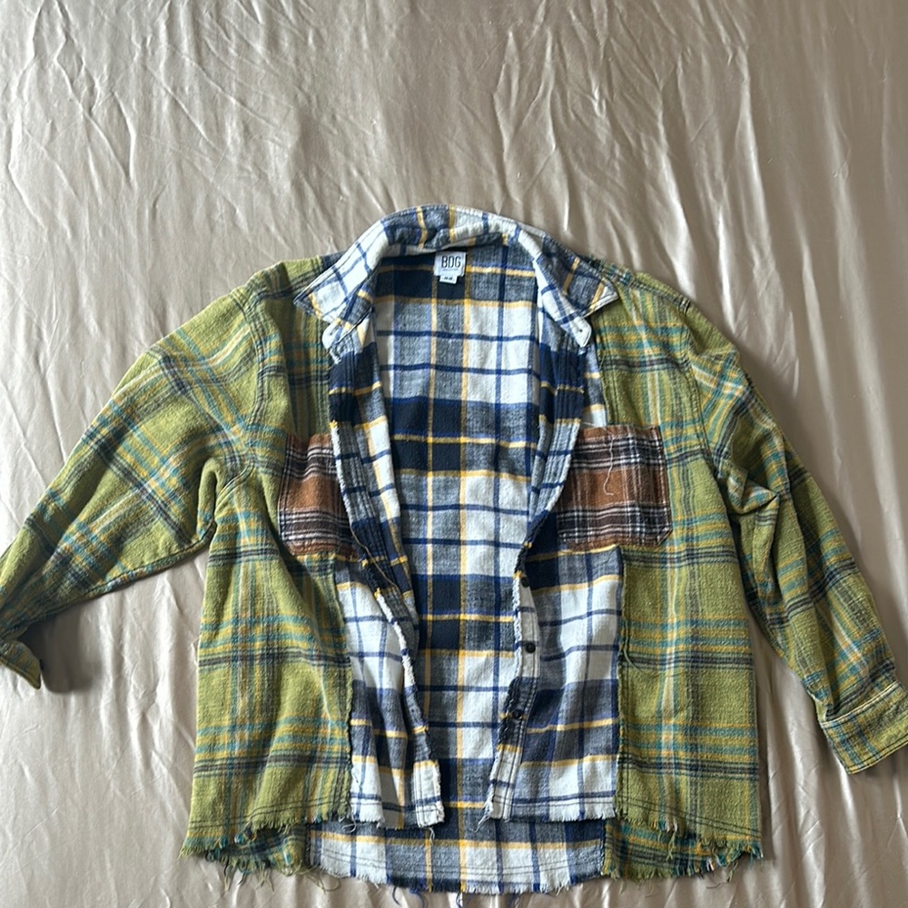 Plaid Patchwork Jacket - image 1